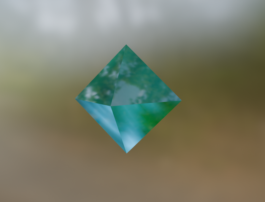 avalon9182's tweet photo. 「3Dにゃん」様の動画を参考に八面体を作ってみました。
青だとラミエルっぽくなる為、青緑色にしています。
#Blender #b3d  #3DCG https://t.co/36oTmwGc0v