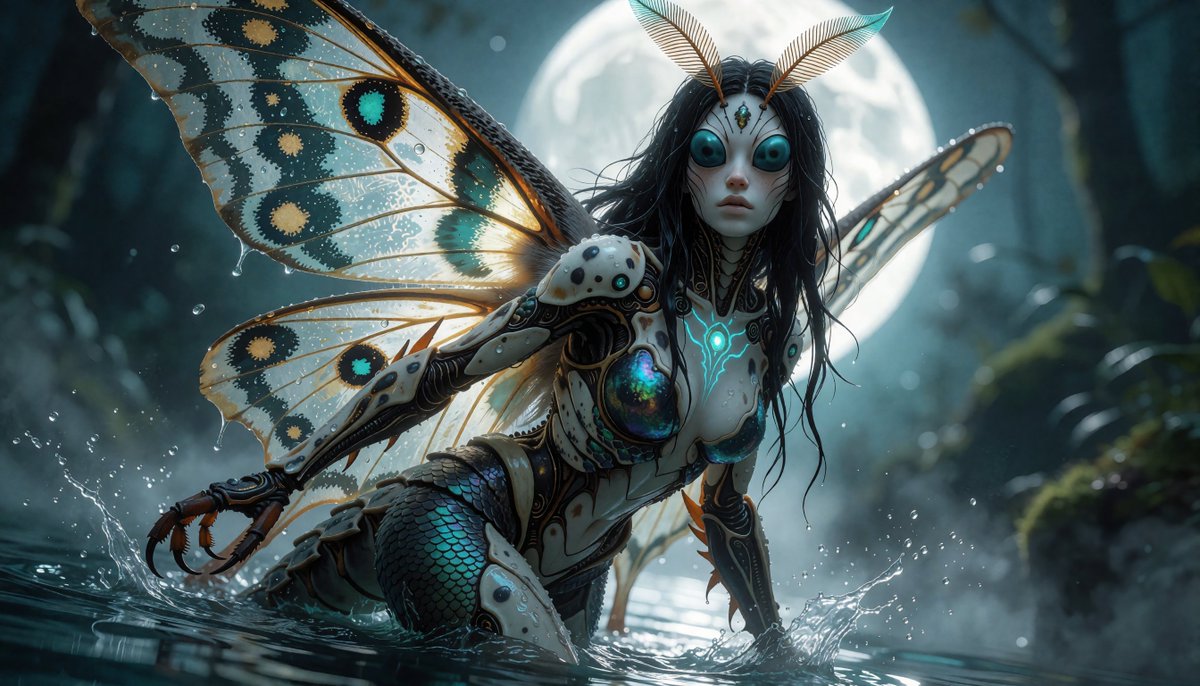 WFTverse's tweet photo. Can you still see her, even though she's part insect? (I can but I made her😅) #WiiFit #AIfun #stablediffusion https://t.co/cpCGWq0KsQ