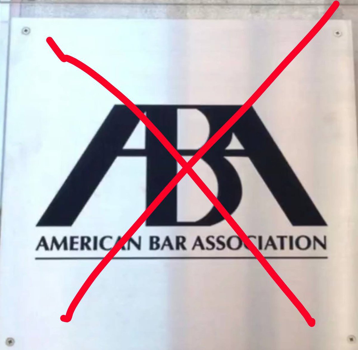 argosaki's tweet photo. BAR ASSOCIATIONS WORLDWIDE, TAKE NOTE:

President Trump is now moving to BAN the liberal American Bar Association from accrediting law schools — WSJ

"Accreditation, in general, operates like a cartel...accreditors feel free to inject their own political preferences, their own ideologies into the work that they do."

The Education Department is a 500-PAGE report that has been crafted over an entire YEAR, saying the ABA's accreditation department is not independent of its profession.