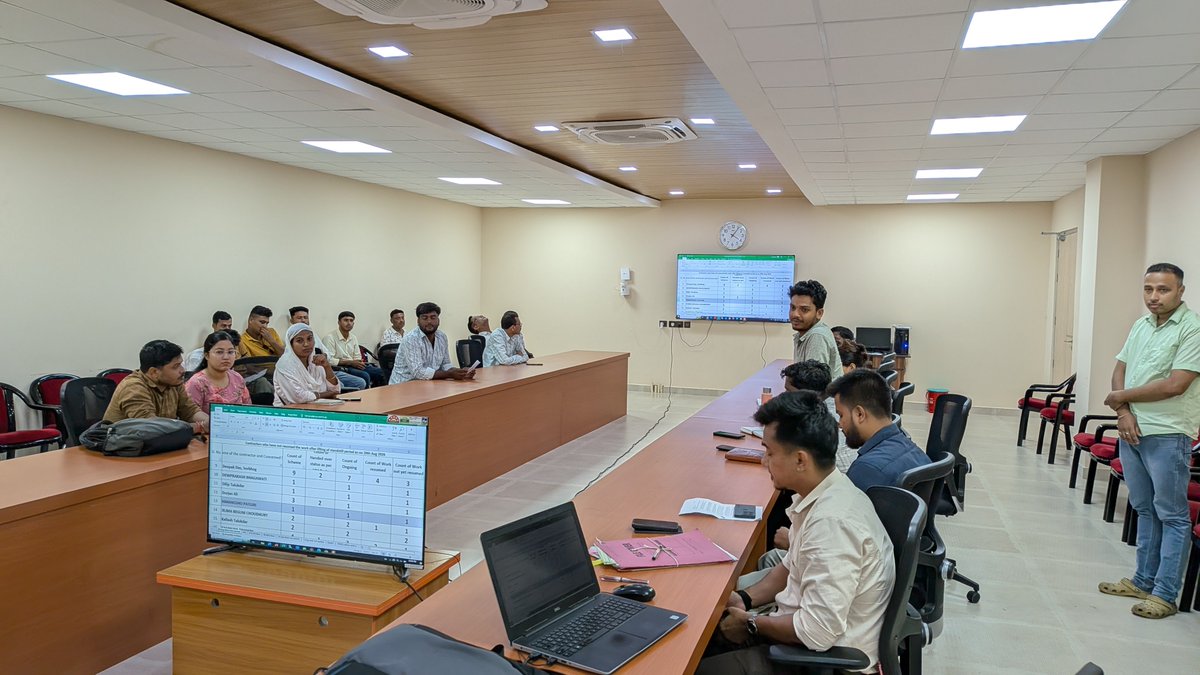 JJMBarpeta's tweet photo. A review with the Contractors on ongoing works under JJM was chaired by the ADC, PHE on 21st August, 2026
@dcbarpeta_ 
@JJM_Assam 
@jaljeevan_ 
@KPaulAssam 
#JalJeevanMission 
#JJMASSAM 
#HarGharJal https://t.co/2yv4Hg23HG
