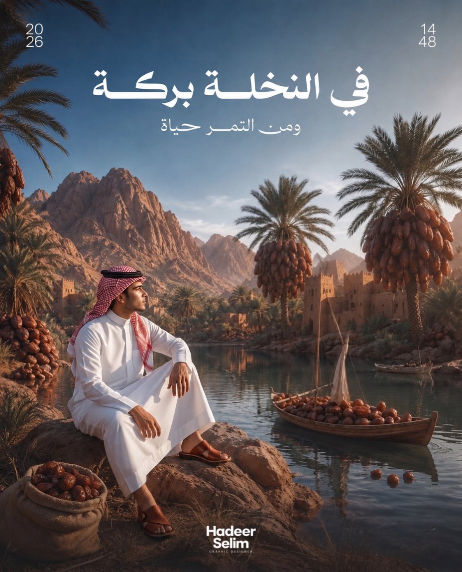haderselim7's tweet photo. في النخلة بركة، ومن التمر حياة. 🌴🤎 https://t.co/1u8Lmrniut