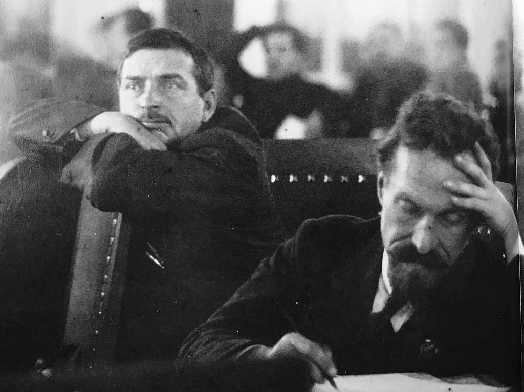 TerrorCalendar's tweet photo. August 22, 1936. #OTD Mikhail Pavlovich Tomsky, a Soviet politician and trade union leader, best known for his chairmanship of the All-Union Central Council of Trade Unions and his role as a leading member of the moderate or "right" Bolshevik opposition, shot himself in the head to avoid the torment of the NKVD's denunciation machine shortly after word of his implication in conspiratorial crimes during the first Moscow Trial became known to him.

He was posthumously found guilty by the Supreme Court of the USSR for these supposed crimes. In 1988, he was rehabilitated by the party and restored to full membership, alongside his factional comrades, Nikolai Bukharin and Alexei Rykov.