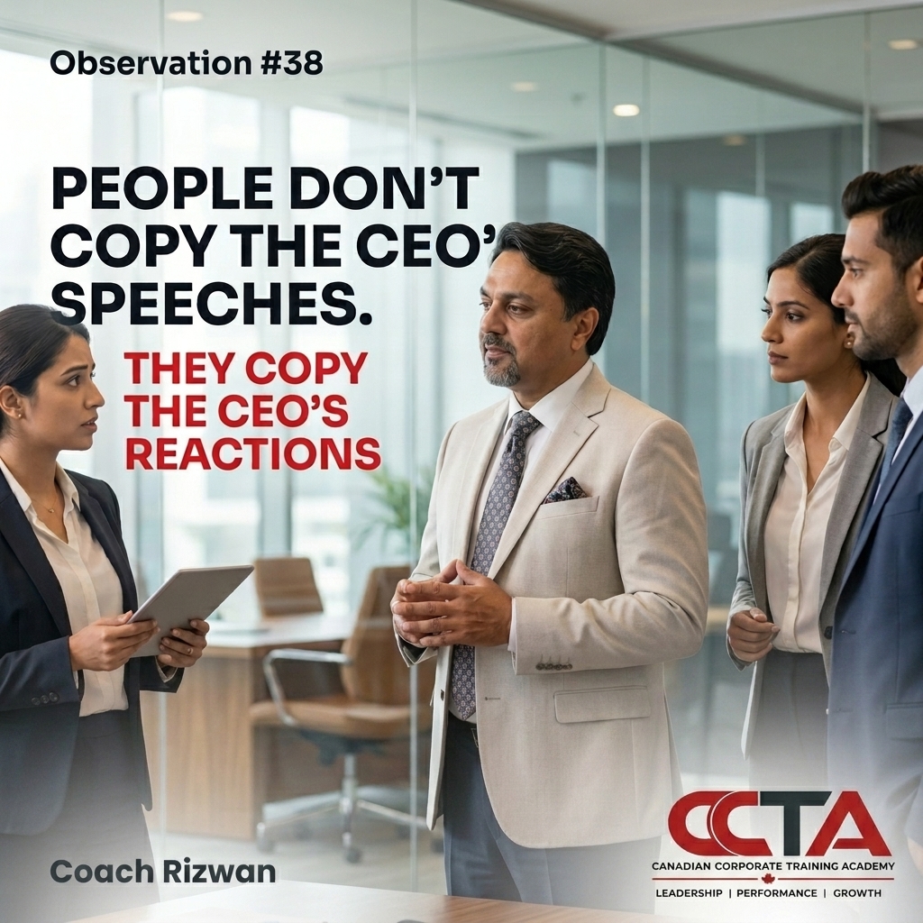 Coach_Rizwan's tweet photo. People don't copy the ceo's speeches.
they copy the ceo's reactions.

#culturemirror #leadership #ccta #coachrizwan #ldnont #toronto https://t.co/uXeEUjPxpT