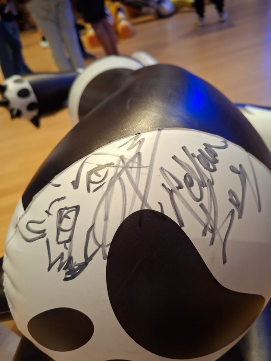 HorseplayToys's tweet photo. The ultimate honour for our Gothic Pooltoy Hellhound prototype that we brought to the panel: she was autographed by Phythiaprat, one of her animators (slightly tipsy at that stage). That was awesome! https://t.co/vWuhkkVpgf