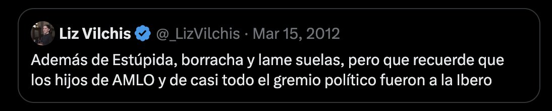 ZomVick's tweet photo. Se pasan, ya hicieron que Liz Vilchis cerrara su cuenta de X. ¿Ahora cómo vamos a qué hora sale su programa en Sendero Del Peje? :(

Solo pude recuperar un par. https://t.co/8kun5HnHHf