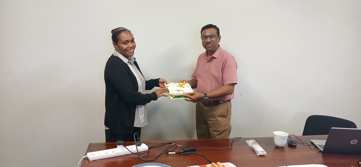 ToufauCaleb's tweet photo. A good Samaritan is someone willing to sacrifice their time to help others. Mr. Norman Ravikumar is one of them. 🙏Thankyou volunteering your time and sharing your expertise in KOHA—something the National Library of Vanuatu has long dreamed of having. 😇 #KOHA  #SharingKnowledge https://t.co/B7KL5YoXKS