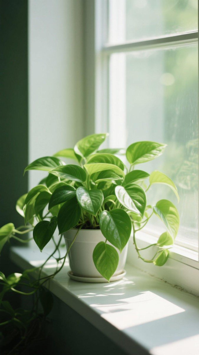 oilsawi's tweet photo. Pro tip for your pothos! Rotate it weekly to keep growth even u0026 let the leaves get indirect sunlight—your trailing vine will thrive in no time. https://t.co/Kt3ZjCj4y3