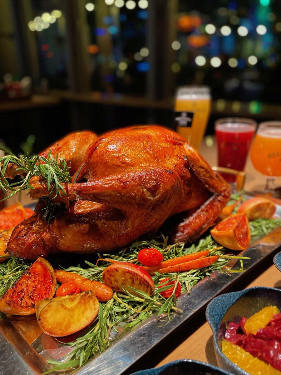 DemockoAnthony's tweet photo. This Thanksgiving, dig into our seasonal feast: roast turkey with cranberry glaze, creamy mashed potatoes and spiced pumpkin pie—your perfect holiday vibe is served! https://t.co/bbwjpjHtu5
