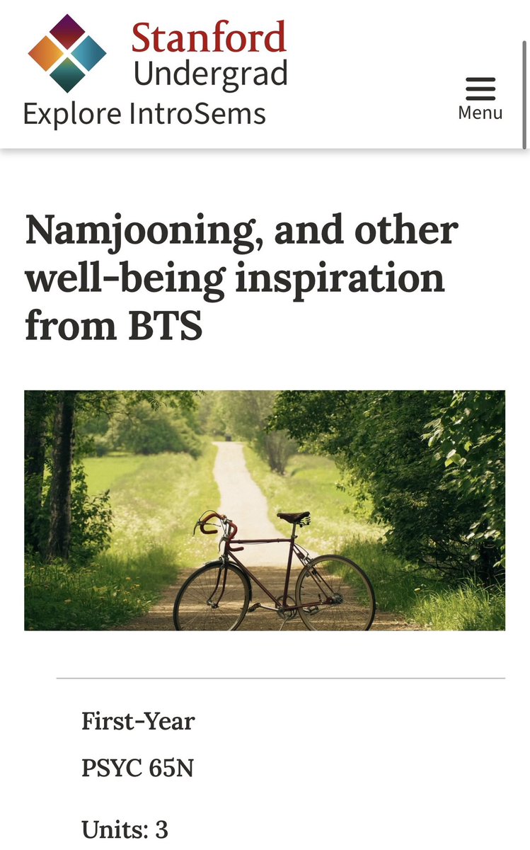 fuckranda's tweet photo. RM’s so famous &amp; inspirational that Stanford offered an introsem with a title that includes his famous term “namjooning”, topics inspired by RM, &amp; a final project that will be inspired by his album “Indigo”! the #RMeffect is real!! 🔥 https://t.co/vEyD3x5FYQ