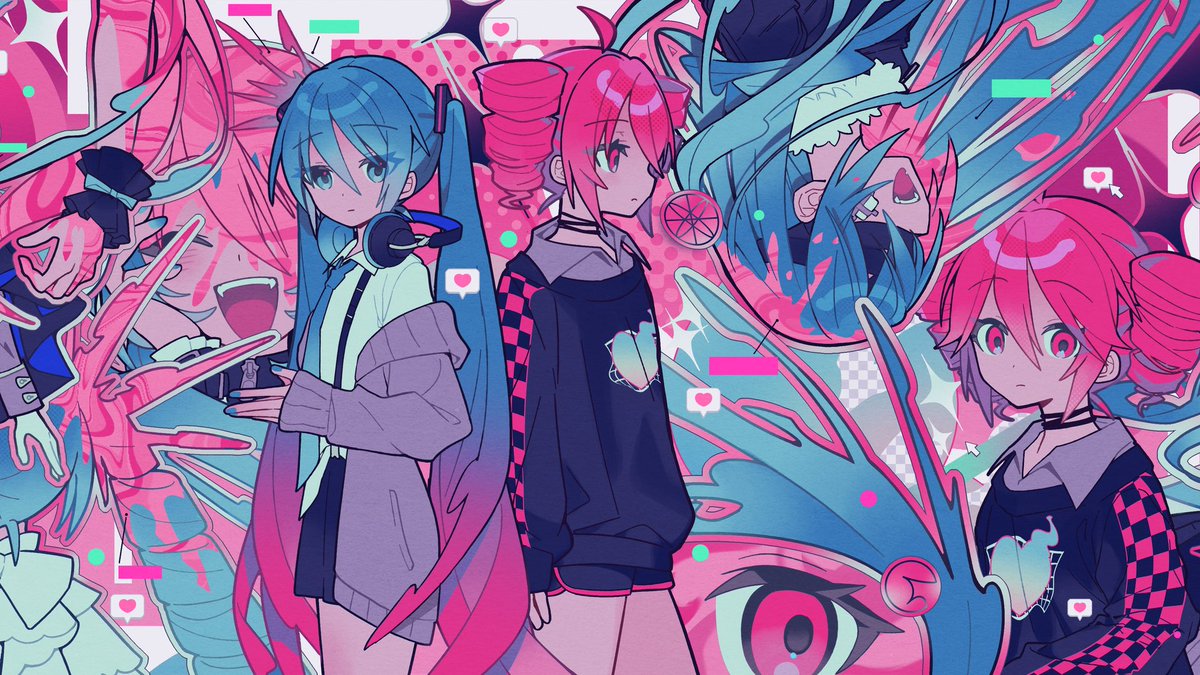 32ki_May's tweet photo. 作劇の都合 / 初音ミク・重音テト
※画像タップ推奨 https://t.co/a9lJjhOCi1