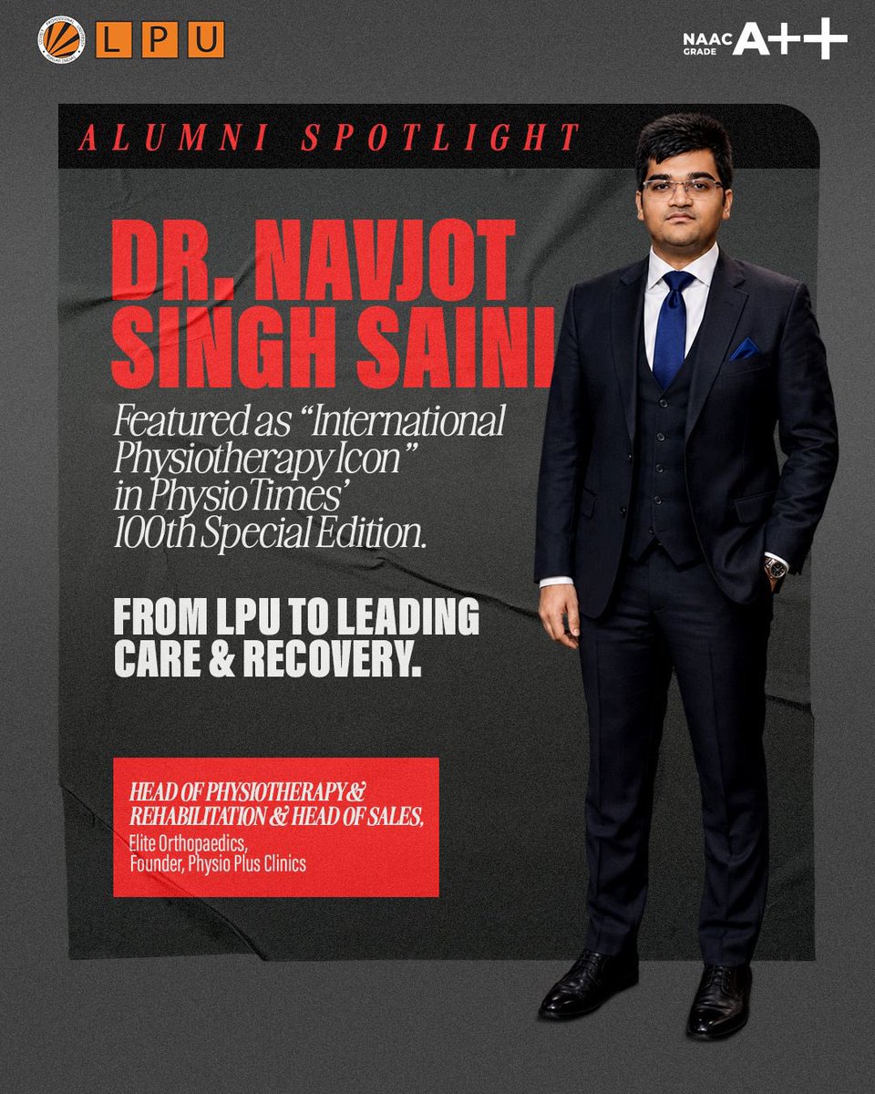 lpuuniversity's tweet photo. From leading technology teams across the APAC region to advancing the field of physiotherapy &amp; rehabilitation, LPU alumni Arun Ralhan and Dr. Navjot Singh Saini continue to create impact far beyond the LPU campus. #ApplyNow at https://t.co/svkmtYWTU7 &amp; earn your fee back! https://t.co/GuOJxKolGZ