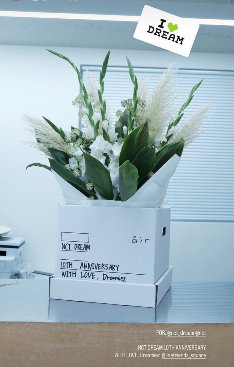 jaemtier's tweet photo. Line Friends team sent a flower for NCT Dream fanmeeting https://t.co/i96GYgZJmv