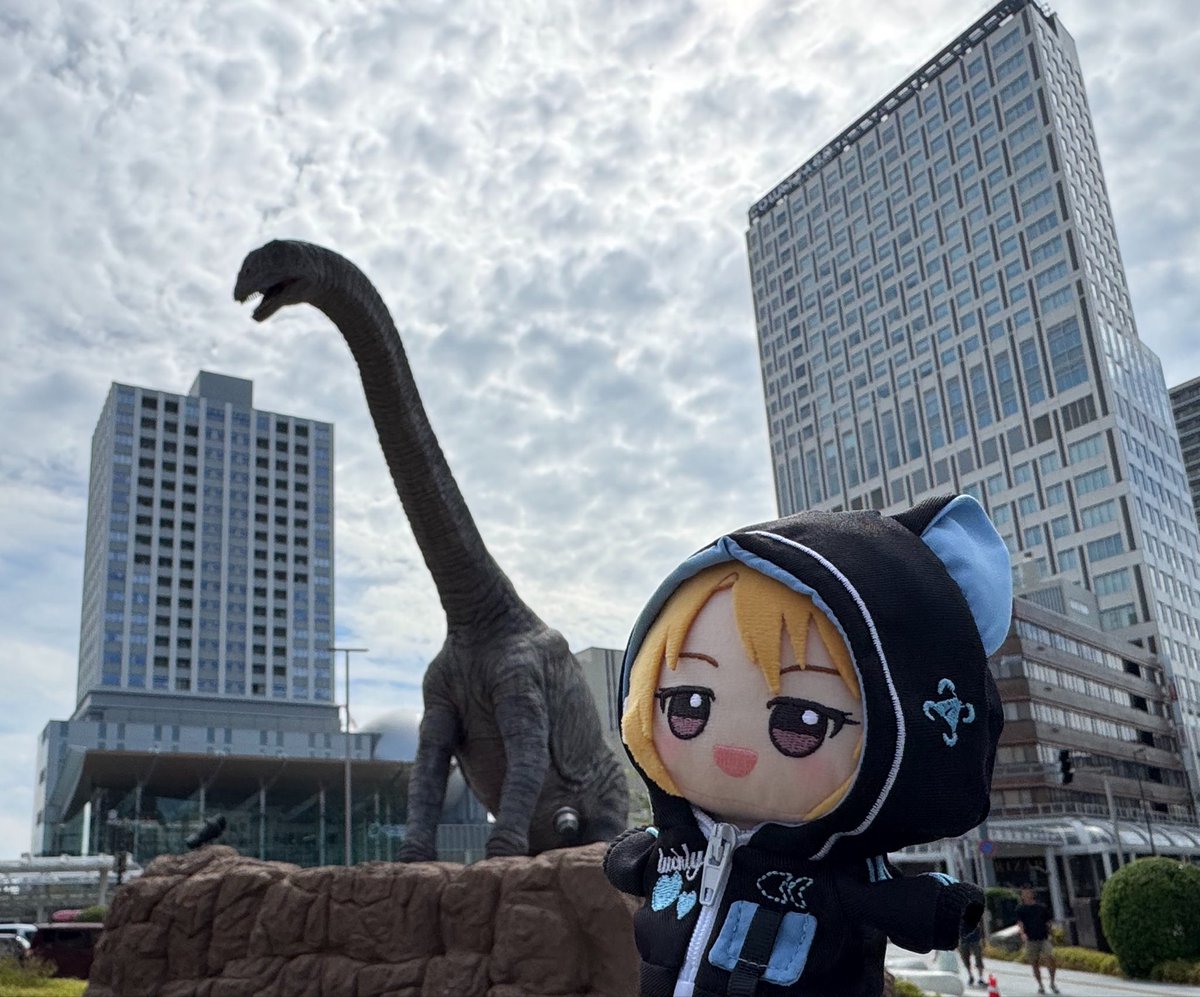KURAMA_P's tweet photo. OVER THE SAME SKY 福井駅西口
#FGO    #FGO10周年
#結城晴ぬいぬい部 https://t.co/SCgdN6m6FR