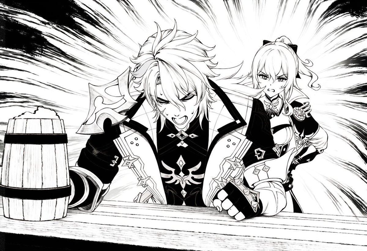 whitia100's tweet photo. #ファルカ #ジン #原神 https://t.co/UoyYlnQpnI