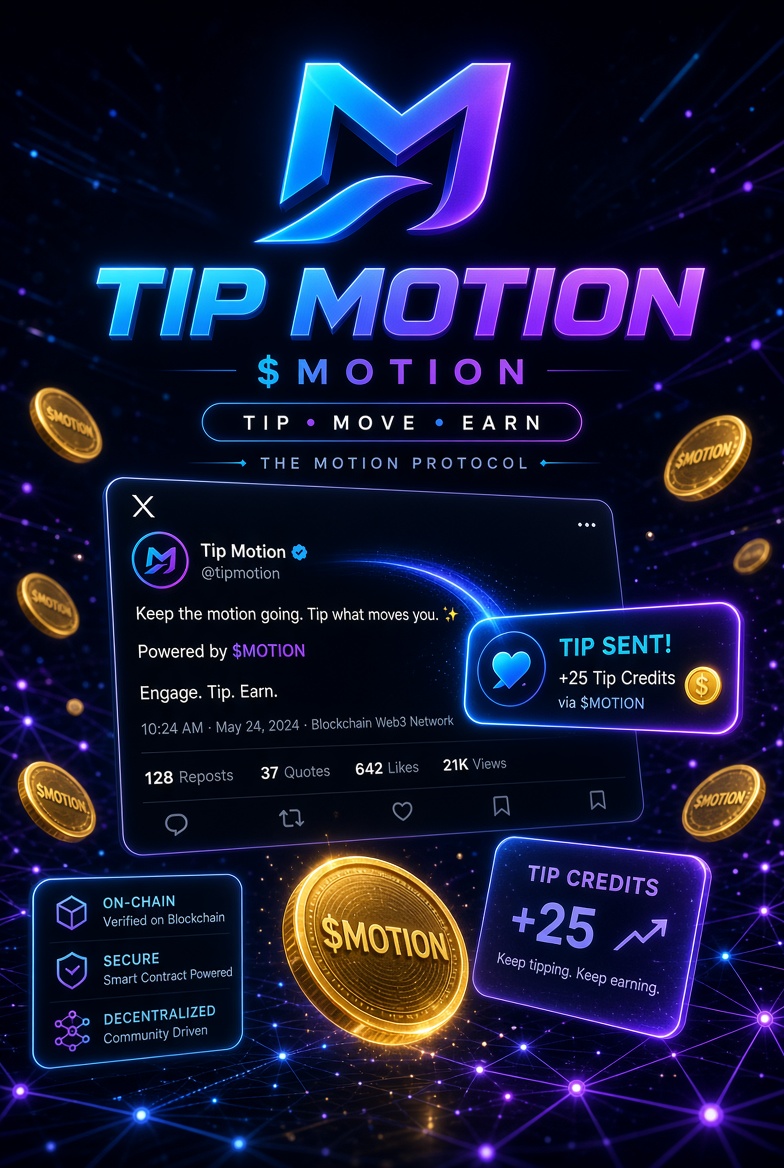 ahtsham0077's tweet photo. Bhai log Tip Motion live hai 🔥

Bas kisi bhi post pe reply karo:
@tipmotion 1000

Allocation check karo → https://t.co/4gljd9brbu

No wallet, no signup  
Seedha X pe tip bhejo

Kaun kaun already tip kar raha hai? 👀
$MOTION https://t.co/AejrDxrgH2