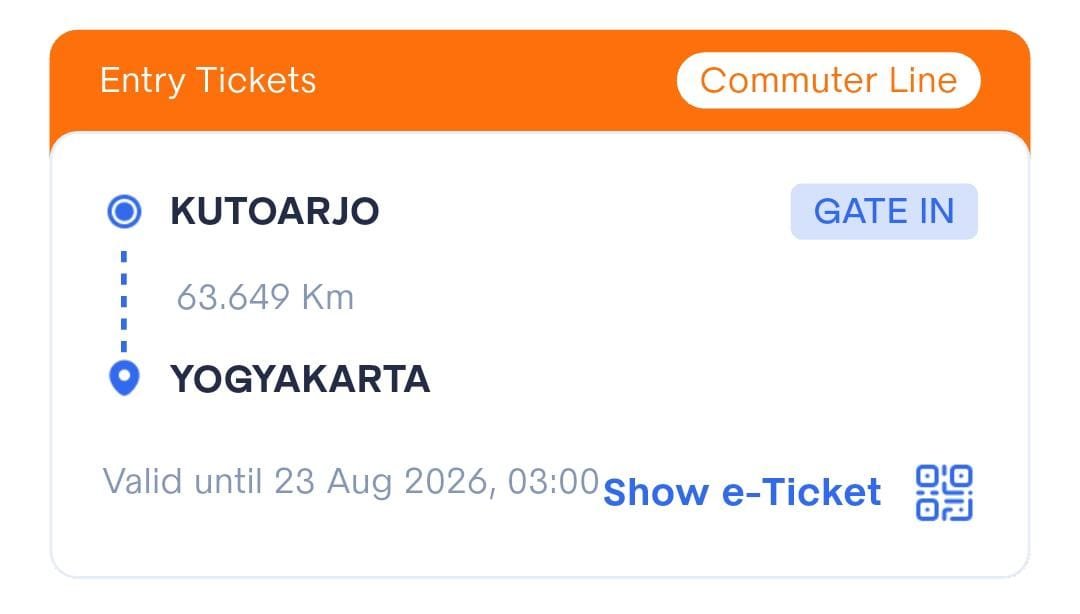 rsprdon's tweet photo. permisi min 
@CommuterLine @KAI121 
ini saya pesan tiket tadi pagi niatnya perjalanan besok sekitar pukul 09.00, ini apakah validnya hanya sampai pukul 03.00 dinihari ya? berati untuk tgl 23 agst pukul 09.00 tidak berlaku? agar berlaku sampai jam keberangkatan, pesan jamberapa? https://t.co/iCTemXjYD0