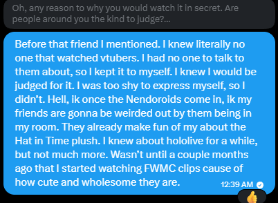 km_8754's tweet photo. Oh yeah. I got Ruffians to tell their stories about how Fuwamoco became their Kami Oshi, but I never told my own story publicly. I told like 1 other person this. I dont wanna have to type everything out again so most of it is in these screenshots. More info in comments. #FUWAMOCO https://t.co/yOIBIAC8ve