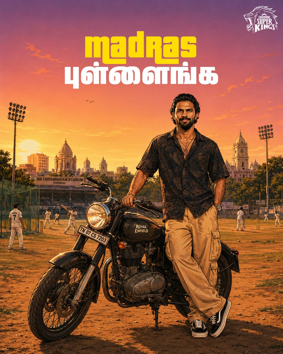 ChennaiIPL's tweet photo. We got the Madras boys before GTA 6! 🦁🎮 

#MadrasDay #WhistlePodu https://t.co/DcI5h5hwuz