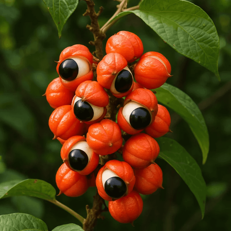 Rainmaker1973's tweet photo. The fruit of the Brazilian Guarana plant looks like eyeballs. https://t.co/PNkGj2Dhun