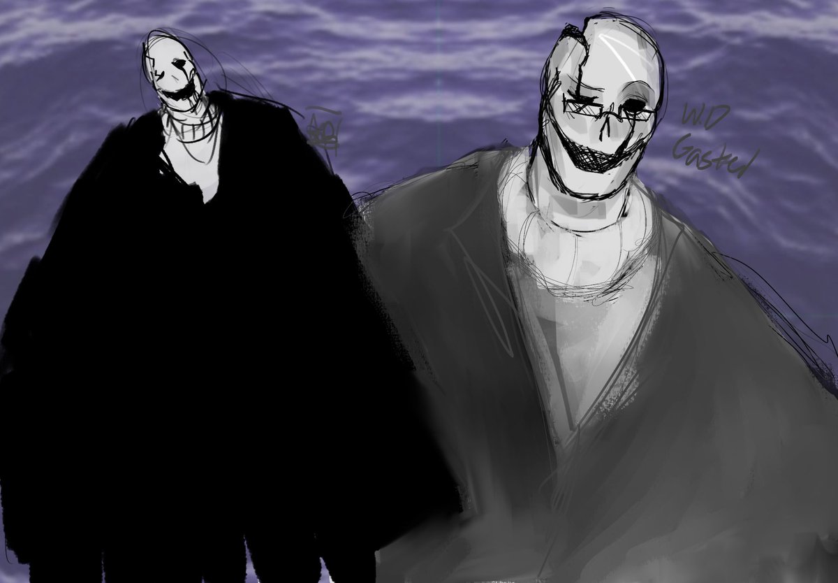 Bobandobo's tweet photo. Mysterious (sexy) Man 

#Deltarune #gaster https://t.co/9fMjjIGVzX