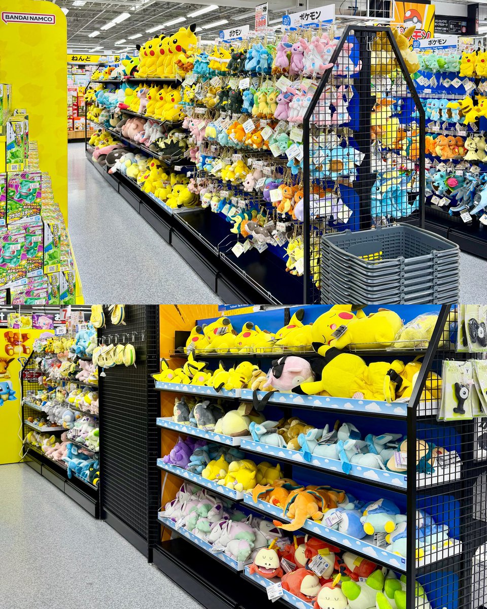 pikachu_pcn's tweet photo. ポケモンのぬいぐるみ売場
5面あります

ヨドバシカメラ マルチメディア池袋にて https://t.co/FgMYkMWvyH
