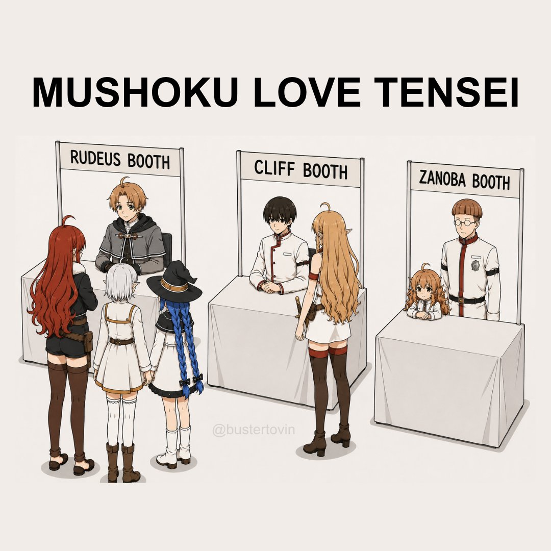 bustertovin's tweet photo. Mushoku tensei love situation be like:

#mushokutensei #無職転生 https://t.co/9SkoQkwFB0