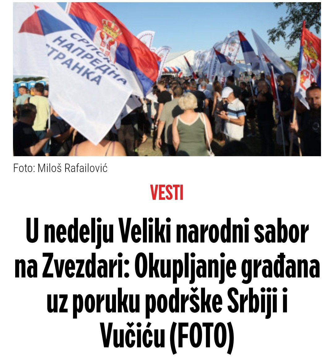 gdjaPetric's tweet photo. Veliki narodni sabor u Velikom Mokrom Lugu biće prilika da se čuje glas građana koji žele stabilnu, jaku i naprednu Srbiju. https://t.co/deUYHPpzh0