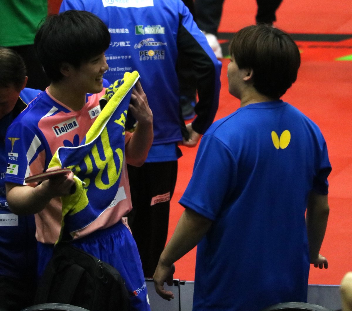 slugger_orange8's tweet photo. 【＃卓球】

岡山４ー０東京
日本の２人の主軸がそろい踏み！
＃張本智和 選手 ＃松島輝空 選手

＃ノジマTリーグ ＃岡山リベッツ https://t.co/AQoSgx2A2m