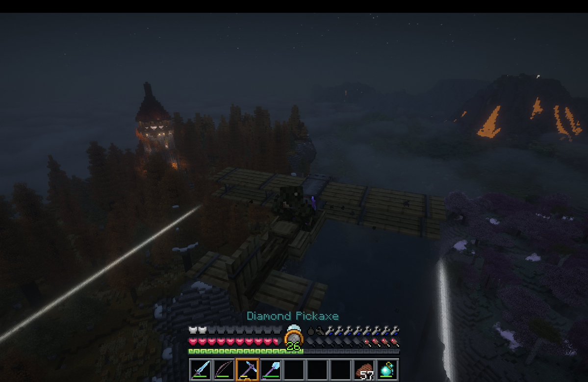TheyDoneLied's tweet photo. Before the plane you'd have to sail or build a rail track but with the new mods stretching the landscape so it appears more realistic you need the plane.

The volcano is three large map grids away from my spawn and is the only place ive found granite so far. https://t.co/HubYlpQY7L