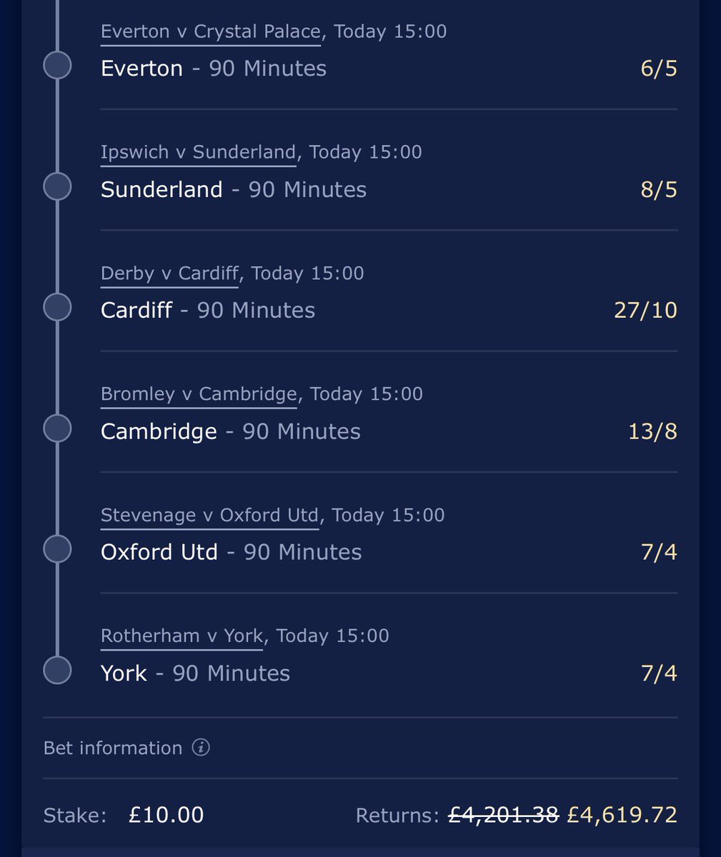 TenQuidCoupons's tweet photo. £10 Punt #EFL #BPL #Acca #Football #Bet https://t.co/8PgprZRNMZ