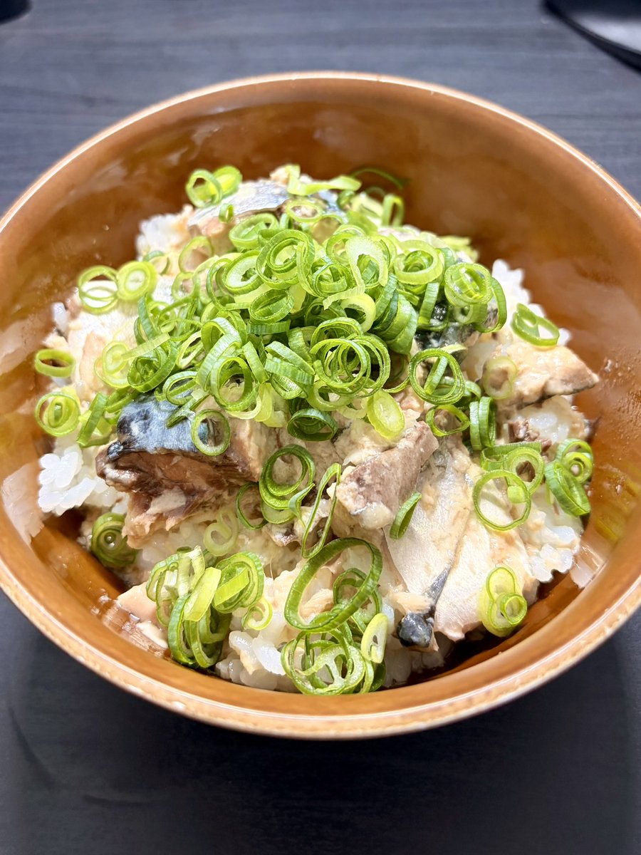 nonstop_tail's tweet photo. 温めたサバ缶をご飯にのせて食べると美味しんよ。今日は水煮缶だからネギと生姜醤油かけて食べてる。#家ご飯 #サバ水煮缶 https://t.co/h02VlJLhsW