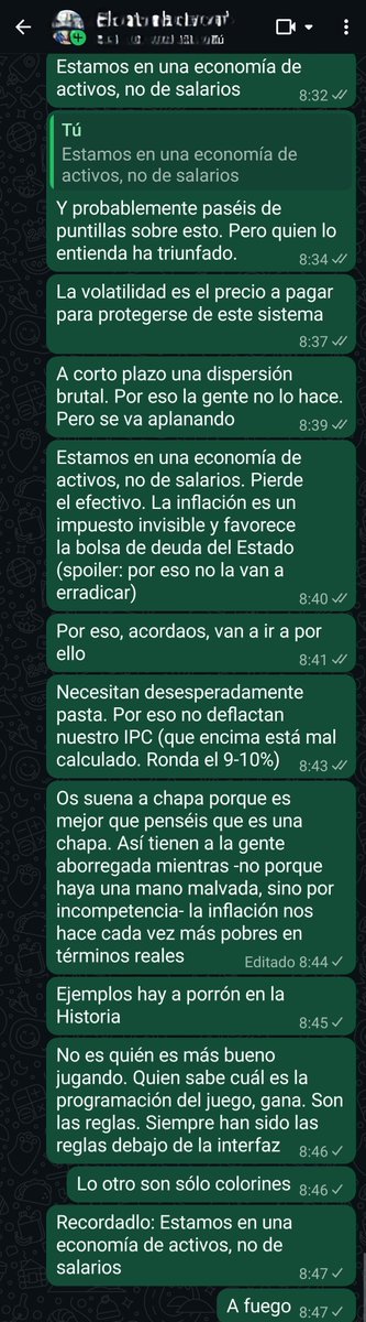 iparatx's tweet photo. "Estamos en una economía de activos, no de salarios" Cc @Javieerdelvalle 

Sé que les gustan los #Iparchat https://t.co/Dp8iCP19yS