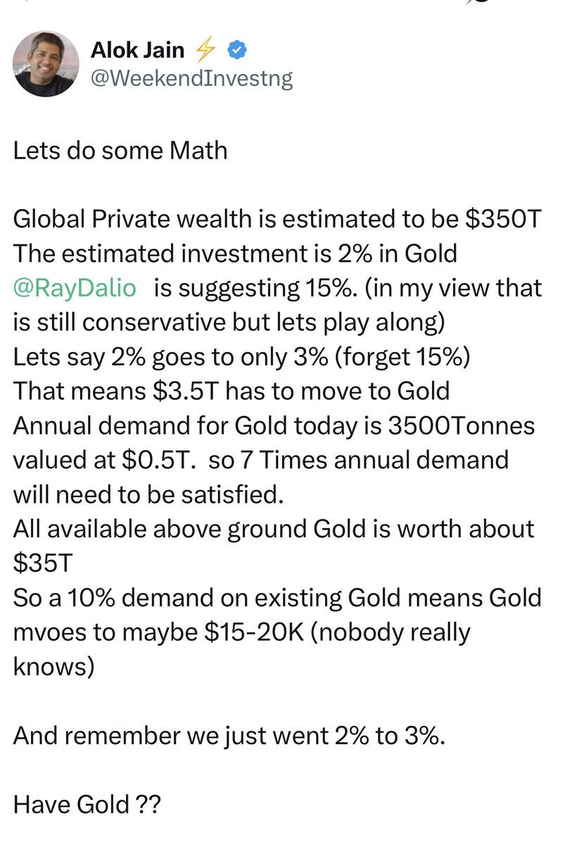 KingKong9888's tweet photo. There's no doubt in my mind that we'll have a mania in gold. And because the gold and especially silver markets are so tiny, the rush into them will be like trying to push the contents of Hoover Dam through a garden hose. Our positions will go absolutely ballistic.

-Doug Casey 😃

#Gold #Silver 🔥