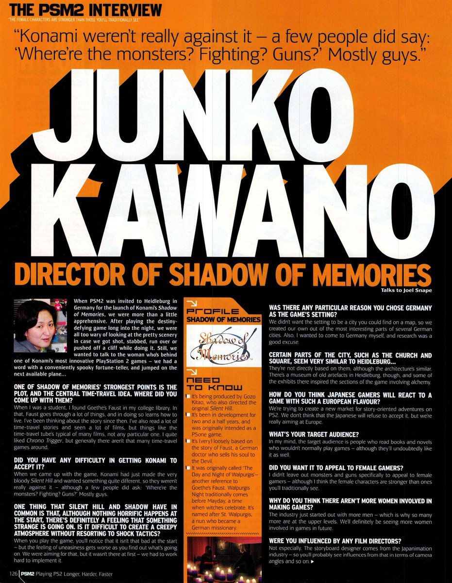 K_M_Sayuri's tweet photo. PSM 2: PlayStation 2 Magazine (UK) - Issue 07 March 2001

The same article, but now in English.

#shadowofdestiny #shadowofmemories https://t.co/Ta7ZtjMLoN