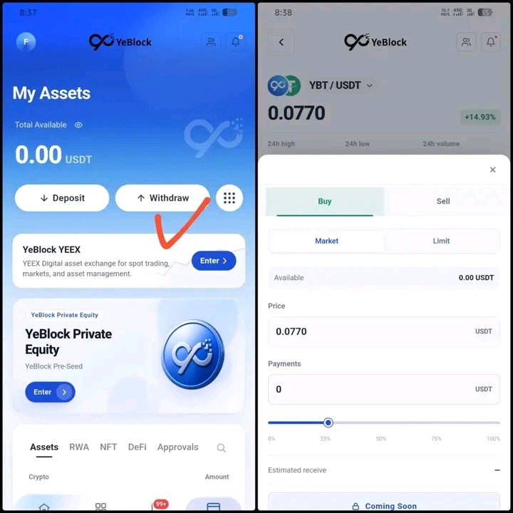 Donkips005's tweet photo. 💥*YBT Trade Option Added*

🔥 Buy/sell starting Soon  

Join link new users : https://t.co/LbuCLLqutu
#YeBlock

Must share with your friends https://t.co/9LBGb5UqbQ
