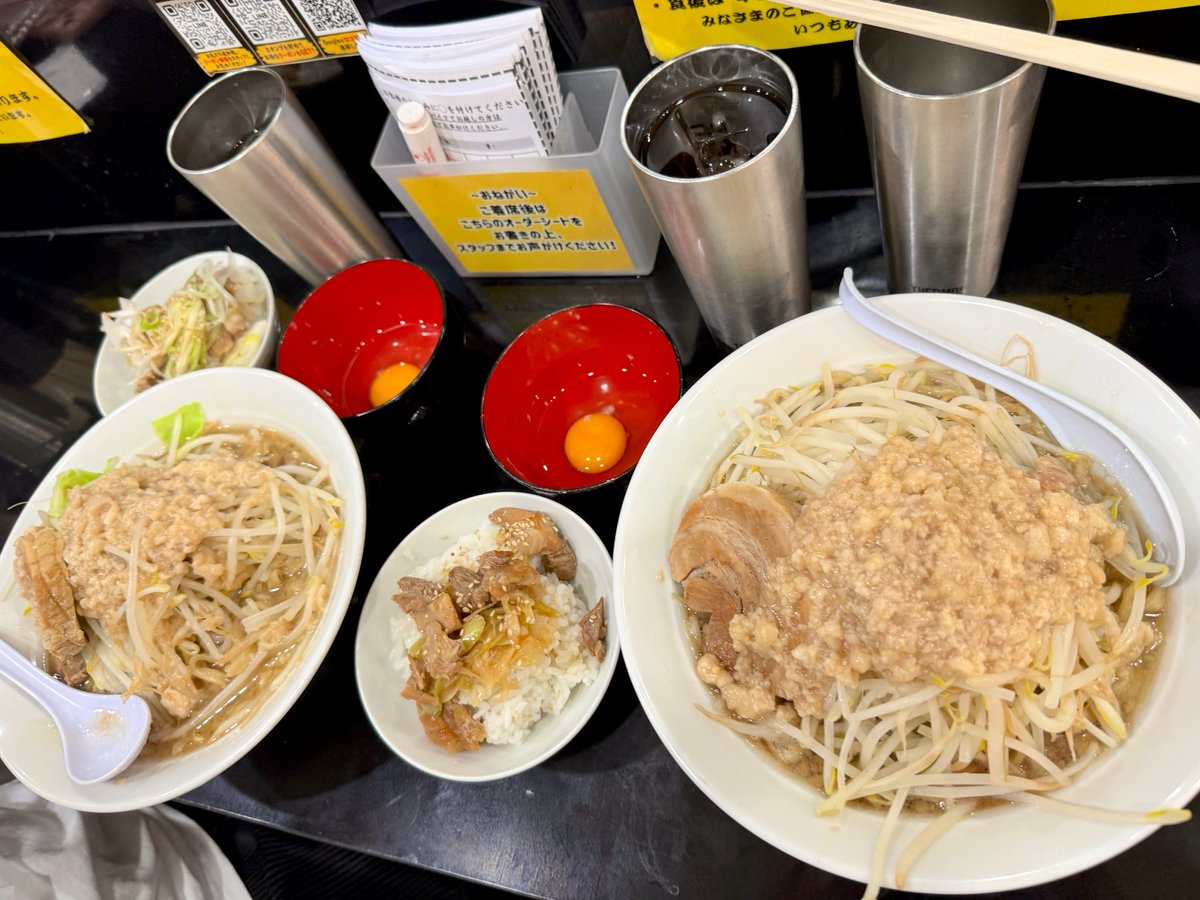 s0414k1007's tweet photo. ふっかーつ🍜

明太子＆高菜🆓で
いくらでも進んでしまう〜🍚 https://t.co/T67PVuG8U7