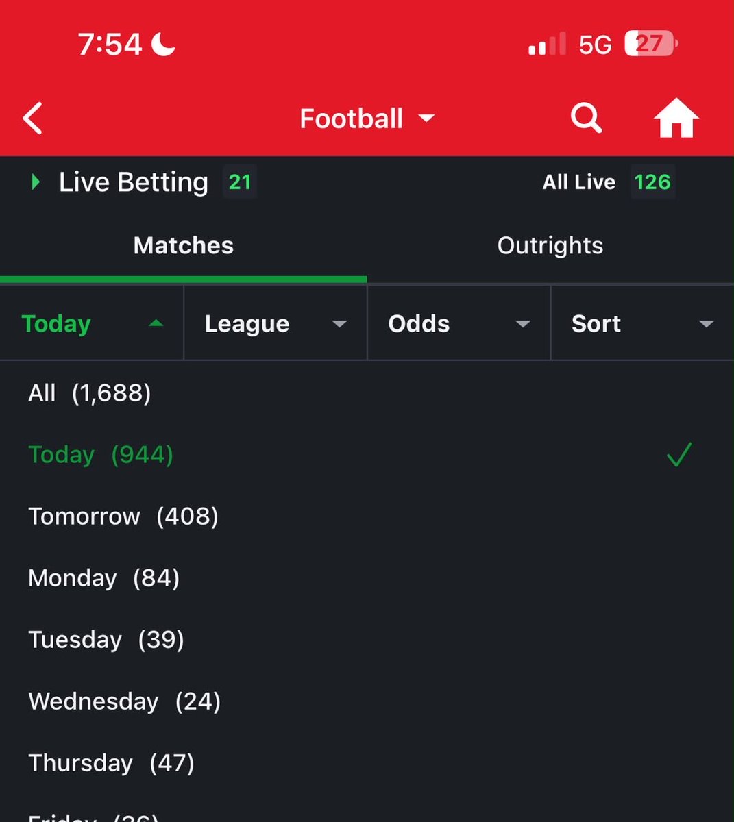 IsraelEmeka7's tweet photo. @STANLEY_TIP Guy Games many for football today oo https://t.co/sfJ5CKl9wV