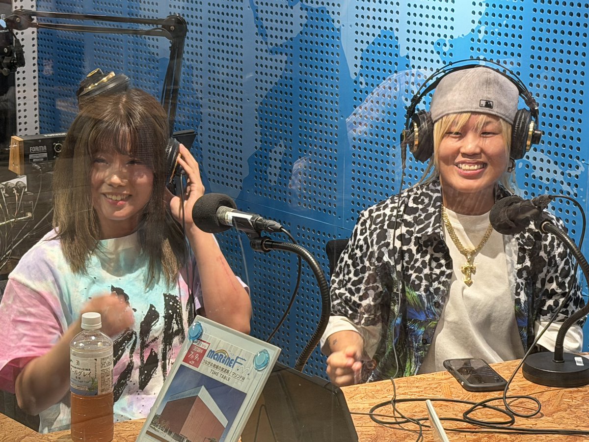 Hi64Japan's tweet photo. マリンFM、ラジオ出演中の風南ユキ&amp;南月たいよう
#SEAdLINNNG #bar045 https://t.co/f3dCVquzgc