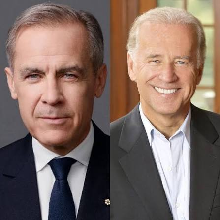 ImJulianAssange's tweet photo. Carney was thick as thieves with the Biden Administration
As the UN Special Envoy, Carney engaged directly with the Biden administration to coordinate global financial frameworks ahead of major international climate events. While their interactions primarily occurred while Joe Biden was President, Carney was later sworn in as the Prime Minister of Canada in March 2025. Following Carney's election victory, Joe Biden publicly congratulated him, reinforcing their shared history and commitment to transatlantic cooperation.
Carney is a DNC stooge.