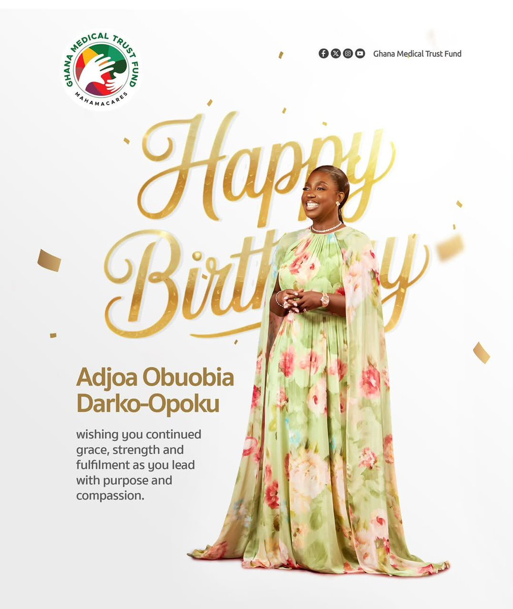 YepKof's tweet photo. Celebrating a remarkable woman whose leadership and compassion continue to inspire. Happy Birthday, Adjoa Obuobisa Darko-Opoku .May God continue to strengthen and elevate you. 🎂✨ https://t.co/pMrSjNJ0RM