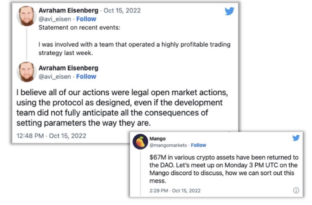 cometwtf's tweet photo. A man stole $110 MILLION from a crypto platform using nothing but a bug in its code. He won in court. Then the FBI found something else on his laptop.

> Avraham Eisenberg deposited money into Mango Markets, a crypto trading platform, across two wallets he secretly controlled.

> He traded the same contract between his own wallets and pumped its price over 1,000% in about 20 minutes.

> The platform's code read his own fake trade as real.

> It let him borrow $110 MILLION in crypto against it, and he walked away with the money.

> Hours later he tweeted from his real account, calling it "a highly profitable trading strategy."

> He offered the platform's users a deal: he keeps $47 MILLION, gives back the rest. They voted yes. He kept the money.

> He was arrested in December 2022.

> A jury convicted him of fraud in April 2024.

> In May 2025, a federal judge threw out every conviction. The platform had no rule against what he did, so legally, he hadn't lied to anyone.

> Prosecutors are appealing.

> But when agents searched his devices at arrest, they found something with nothing to do with the $110 million.

> He pleaded guilty to possession of child sexual abuse material. He's serving 52 months.

He beat the biggest crypto theft case in history on a technicality. The FBI came for the $110 million. They stayed for what was on his laptop.