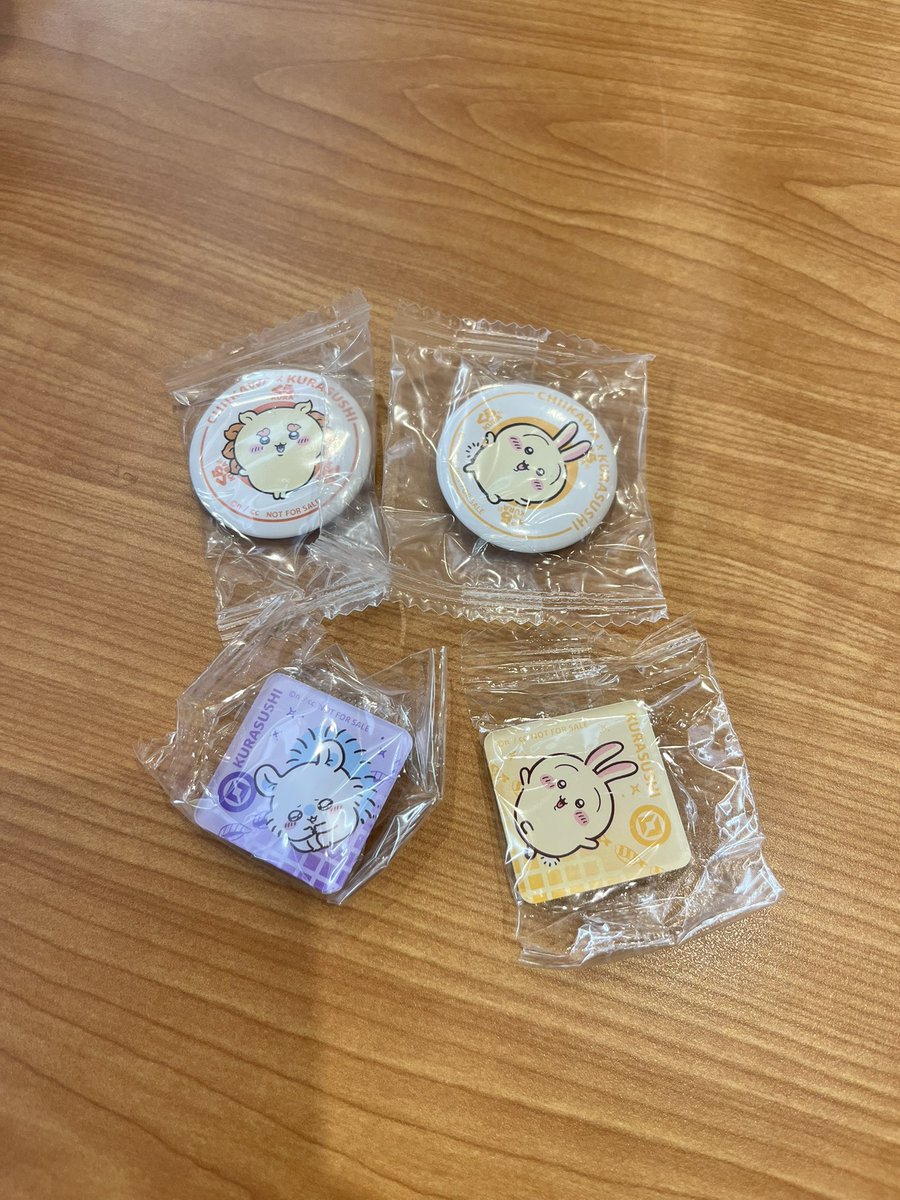 ryuya_mm's tweet photo. 〖交換〗
ちいかわ くら寿司 ビッくらポン
オリジナルアクリルマグネット
オリジナル缶バッジ

譲）うさぎ モモンガ シーサー

求）ハチワレ

郵送希望📮𓈒𓂂𓏸
まとめての方優先！
お気軽にお声かけくださいませ https://t.co/aXpLYwBU4o