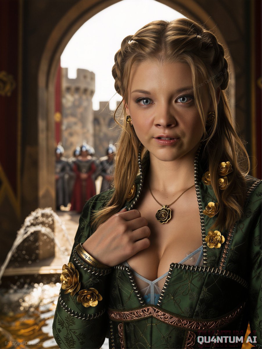 Qu4ntum_AI's tweet photo. Queen Margaery commands every single room, pure royal elegance with a clever smile๐โจ
#NatalieDormer #MargaeryTyrell #GameOfThrones #GoT #TheTudors #HouseTyrell #CorsetGown #GreenVelvetDress #BraidedUpdo #GoldRoses #CastleLibrary #RoyalFinery #PennyDreadful #Castle #BraidedHair https://t.co/nmhmaTJb8G