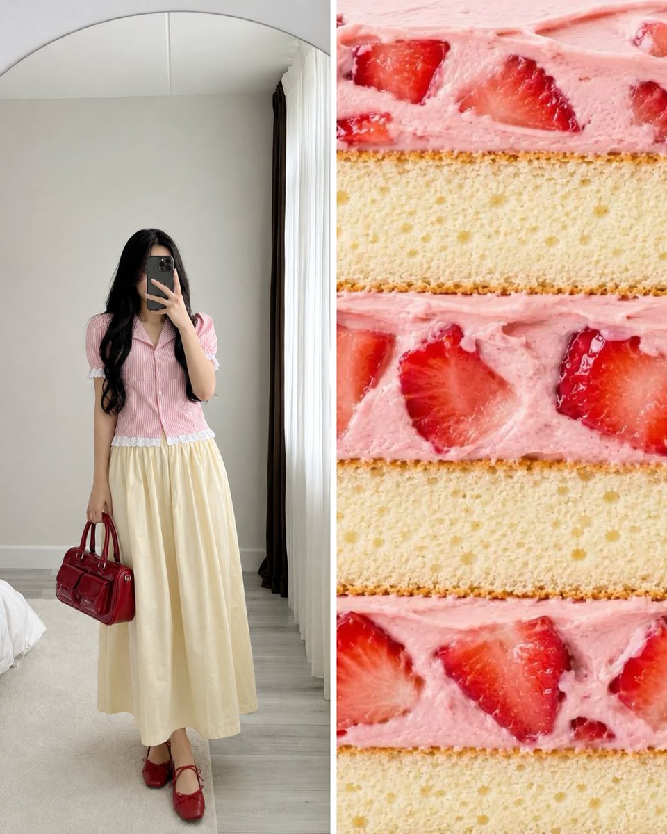 spillthethyyy_'s tweet photo. LUCU GA SIH OUTFIT TAPI KAYA MAKANAN 🍰🥑🫐🍓 https://t.co/yYs643ehgt