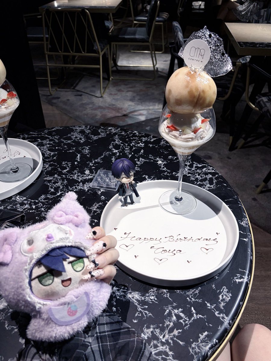 _noelkq's tweet photo. お誕生日が近い､ねんどろいど㌠でお祝いしてきた！＞̳ ̫ ＜̳ᐡ
かわいいぬい服も借りた📷🌟
 
 #剣持刀也のお誕生日会
 #剣持刀也生誕祭2026 https://t.co/kkguHQPYB3