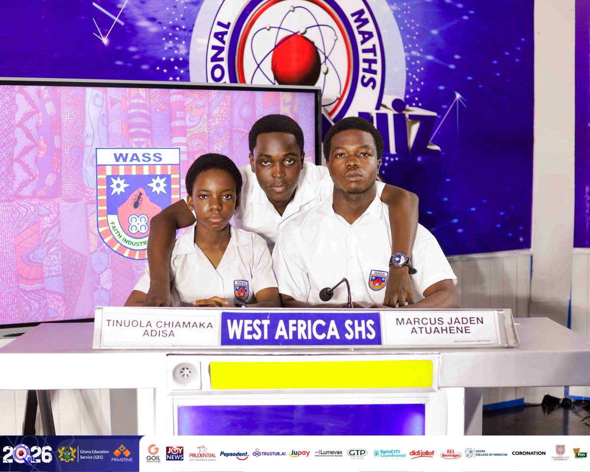 NSMQGhana's tweet photo. MAIN Auditorium

The next contest of the day features

Oda SHS
West Africa SHS
Mankessim SHTS

#NSMQPrelims #NSMQ2026 #Primetime https://t.co/Yyain9G2Ea