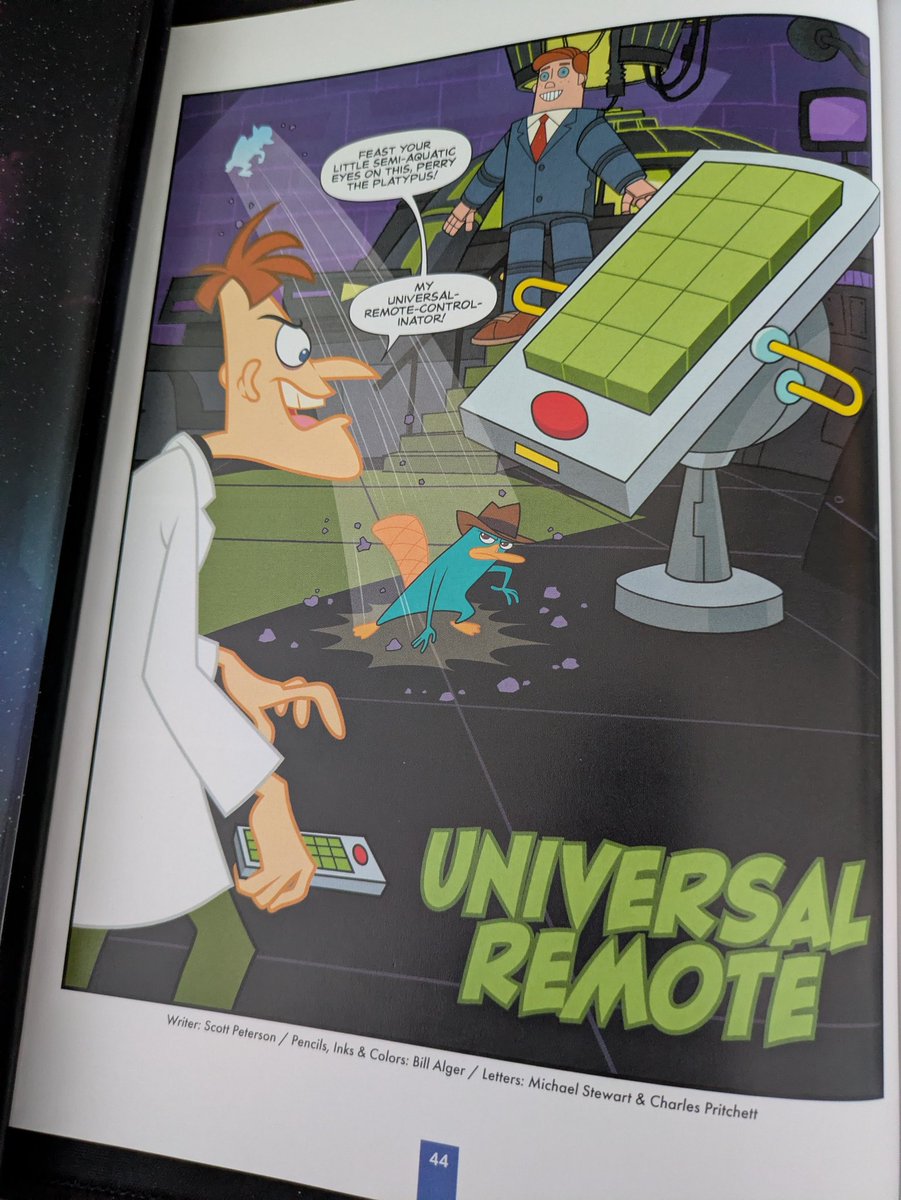 PnF_Comic_Posts's tweet photo. Day 241: Universal Remote (Part 1) [Vol 5 P 44]

#phineasandferb #perrytheplatypus #agentp #doofenshmirtz #normtherobot https://t.co/TPsNd3kjuh