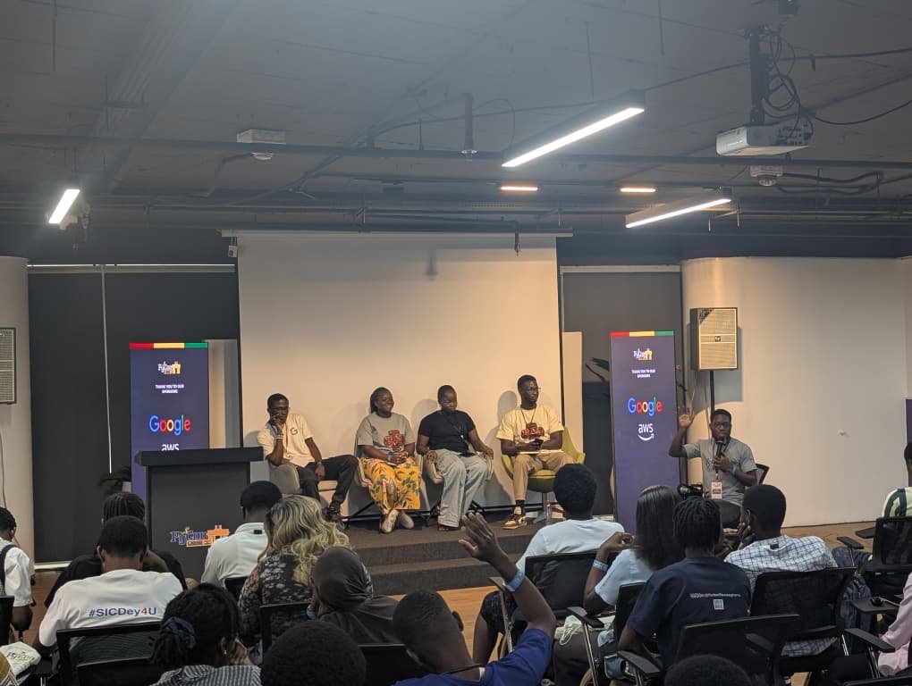 Theophilus7619's tweet photo. 🚀 From innovation to impact  the panel is exploring how industry, AI and community can shape what comes next.

@PyconGhana 
#PyconAfrica
#PyconGhana2026 https://t.co/fLCLq4Zf4Y
