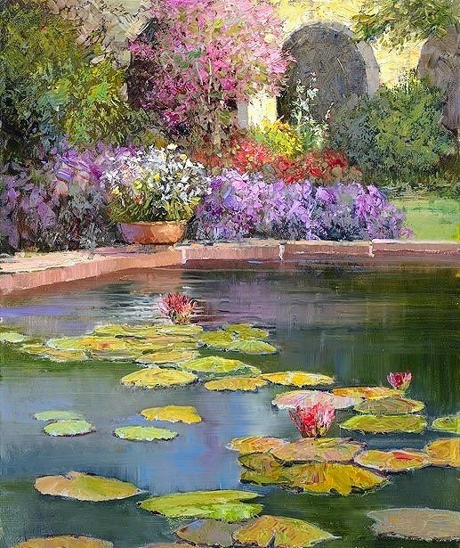 SChororoc's tweet photo. Kent R. Wallis 
Ogden, Utah, 1945
Lily Pond Splendor https://t.co/oGyTqMoL6m