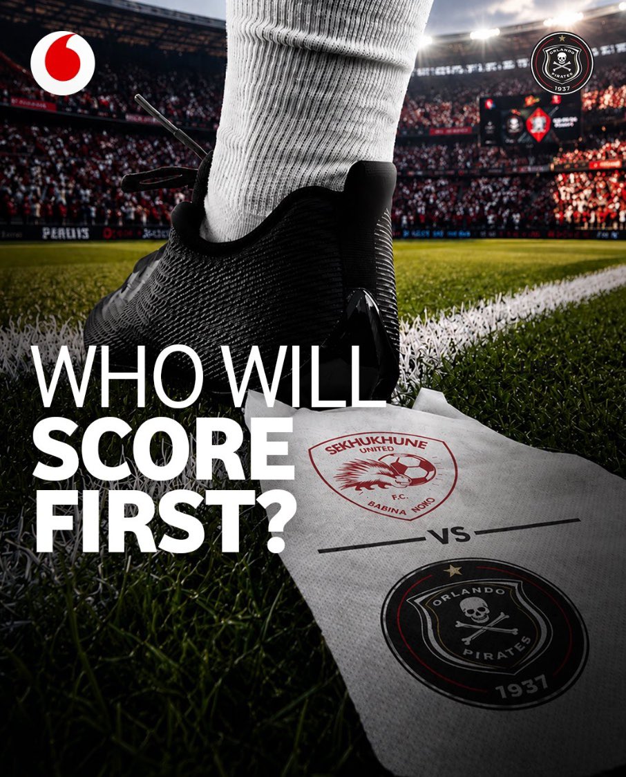 VodacomSoccer's tweet photo. Drop your answer in the comments 
using #VodacomGiganathi and you 
could score a R1000 @VodaPay 
voucher.​
​
@OrlandoPirates https://t.co/HDMdsdtR7F